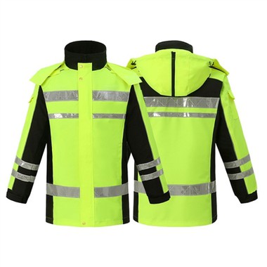 السلامة في الأيام الممطرة - معطف واق من المطر عاكس