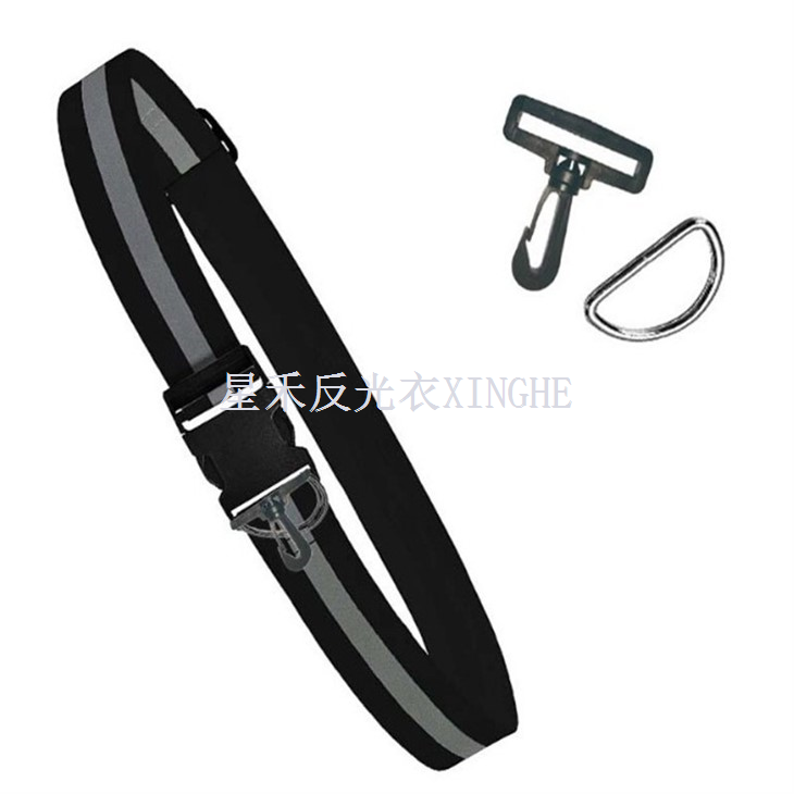 حزام أو وشاح مرن عاكس للضوء، حزام متوهج بنمط التراث العسكري، قابل للتعديل