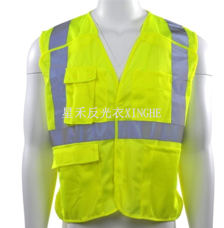 سترة الأمان من النوع R فئة 2 - خطاف وحلقة 5-نقطة إغلاق منفصلة