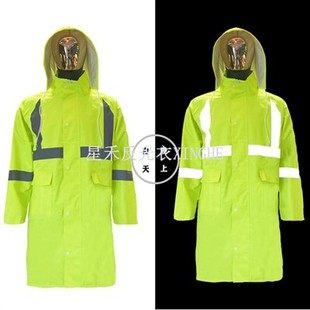 وزرة معطف واق من المطر عاكسة للصرف الصحي المروري