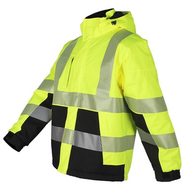 سترة أمان مقاومة للماء باللون الأصفر من Hi Vis