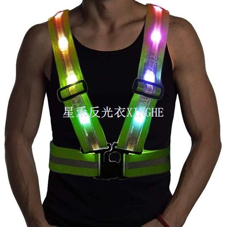 USB Charging LED Belt Safety Vest